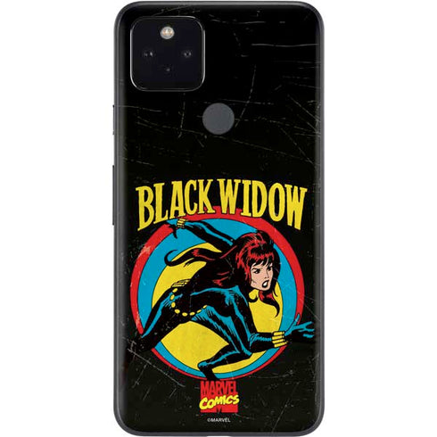 Marvel Classic Comics Black Widow Google Pixel 4a 5G Skin